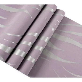 Fototapeta Solution Media Vliesová tapety 3D vlnovkové proužky Barva Fialová (WP104 A)