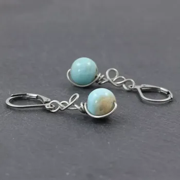 Náušnice Larimar – model náušnic Zrození