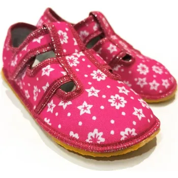 Dívčí bačkory Barefoot bačkory Anatomic Flowers B 29, Vnitřní délka boty: 18,4 cm, Vnitřní šířka boty: 7,3 cm