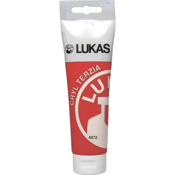 Vodová barva Lukas Cryl Terzia Plastic Tube Akrylová barva Cadmium Red Light Hue 125 ml 1 ks
