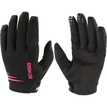 Cyklistické rukavice Eska Pure Black/Pink 8 Cyklistické rukavice