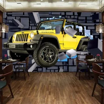 Fototapeta Solution Media 3D tapeta - Jeep Rubicon MU1187 5 - Imitace kůže - Vliesová tapeta - 320g/m2