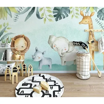 Tapeta Solution Media 3D tapeta - Roztomilá zvířátka MU3272 1 - Voděodolné plátno - Textilní tapeta omyvatelná - 250g/m2