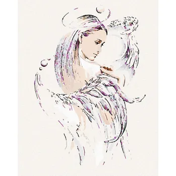 zuty Malování podle čísel - Křídla panny, 40x50 cm, vypnuté plátno na rám