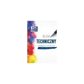 Dětské zboží Blok techniczny A4/10K 250G biały (20szt) OXFORD