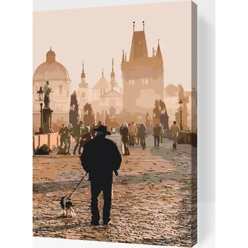 Painting Queens Painting Queens, Malování podle čísel, Praha, Karlův Most, 40 × 60 cm, vypnuté plátno na rám