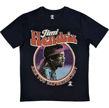 Pánská móda Jimi Hendrix Are You Experienced? Navy Blue S Tričko
