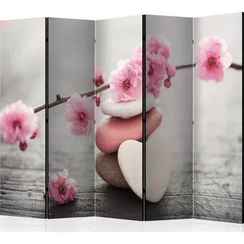 Paraván Paraván - Zenové květiny II Velikost: 225x172 cm, Provedení: Jednostranný