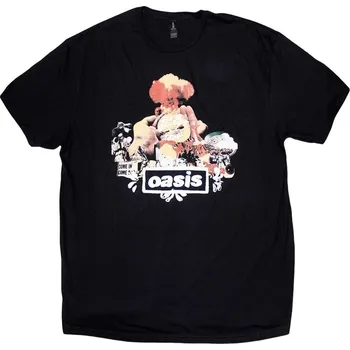 Pánské tričko Oasis Tričko Atomic Collage Unisex Black 2XL