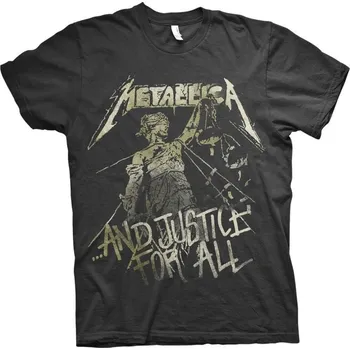 Metallica Justice Vintage Black L Tričko