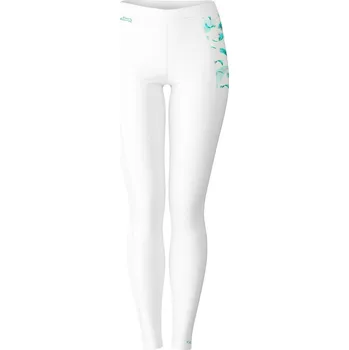Dámské termo spodky Dámské funkční spodky dlouhé BIRD bílá Bamboo Heavy - Azurová / XXL
