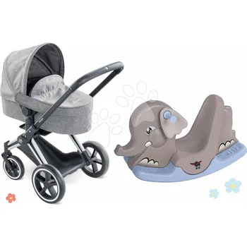 Kočárek Set kočárek trojkombinace a houpačka Cybex Landau 3v1 Priam Corolle skládací s multifunkčními předními koly