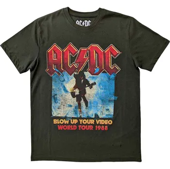 Pánské tričko AC/DC Tričko Blow Up Your Video Unisex Green XL
