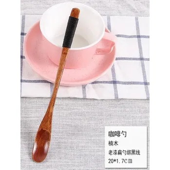 Příbor Dřevěná lžička na čaj - Lotusová - 09