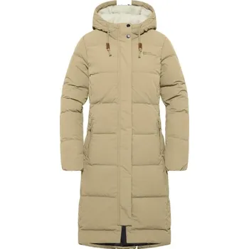 Dámský kabát Dámský zimní kabát Jack Wolfskin NORDLICHT W L Béžová