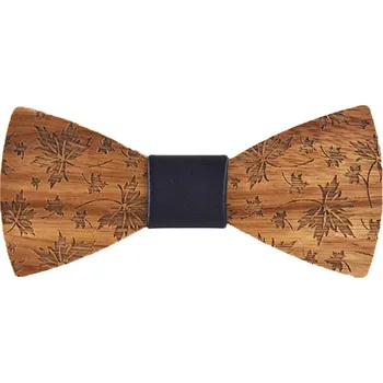 Dřevěný motýlek - Javorový list