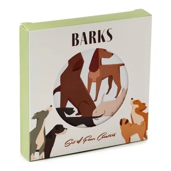 Set školních potřeb Sada 4 podtácků Pejsci