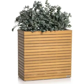 Květináč LECHUZA Palo, wide 80 Velikost: 80 vysoký (77x79x37 cm), Barva: Dřevo