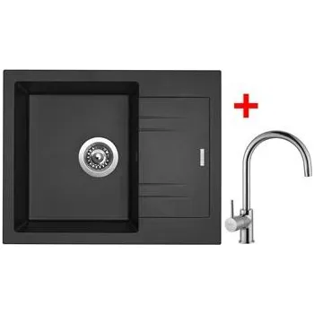 Kuchyňský dřez Sinks LINEA 600 Metalblack + Vitalia