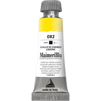 Vodová barva Maimeri Blu Akvarelová barva Cadmium Yellow Lemon 082 12 ml 1 ks