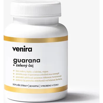 Přírodní produkt Venira guarana + zelený čaj 80 cps