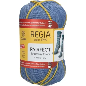 Příze Regia 4-Ply Pairfect 2298 Petrol-Jeans (Ponožková příze Regia Pairfect 2298 Petrol-Jeans)