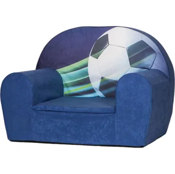 Fotbalový míč Dětské křesílko Fotbalový míč - Tmavě modrá