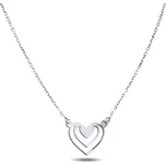 Lillian Vassago Náhrdelník srdce, bílé zlato LLV82-GN015W varianty: 42cm + 3cm