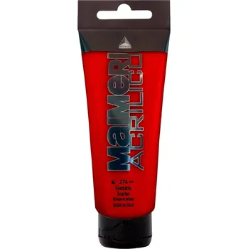 Vodová barva Maimeri Acrilico Akrylová barva Scarlet 274 200 ml 1 ks