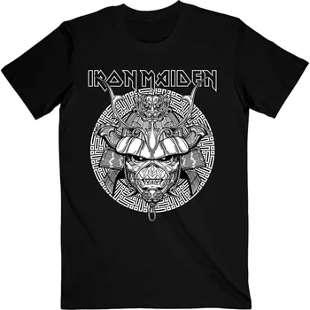 Pánské tričko Iron Maiden Senjutsu Samurai Graphic White Black XL Tričko