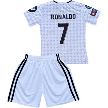 Míčový sport Numberoplus Dětský fotbalový dres Komplet Real Madrid White- Cristiano Ronaldo CR7 Fly Better Velikost: 13 let (vel.152)