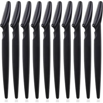 Péče o řasy a obočí Žiletka na obočí | Epilátor na obočí | Odstranění chloupků na obličeji - 10KS Černá