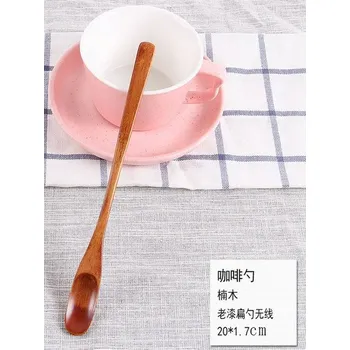 Příbor Dřevěná lžička na čaj - Lotusová - 08