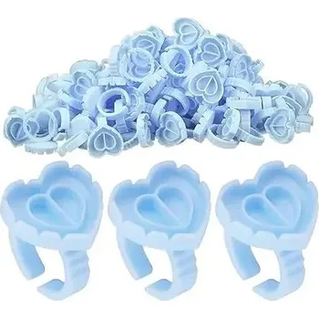 Péče o řasy a obočí Nádoba na lepidlo na prodloužení řas | Kosmetické potřeby 100 ks - XJZB-100ks-Modrá