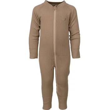 Kojenecký overall MERINO OVERAL LINDBERG SWEDEN ŽEBROVANÝ, BEIGE Velikost: 62-68