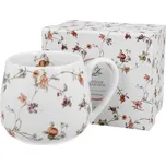 hrnek 430ml baňatý SAFA kytičky, porcelán, DB