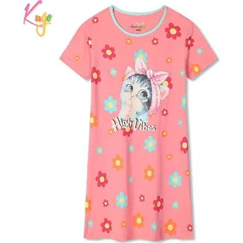 Dívčí noční košile kr.r. Kugo MC5851 meruňková