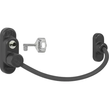 Příslušenství k oknu PD - Lankový zámek na okno s uzamykáním ANT - Antracit (RAL7016)