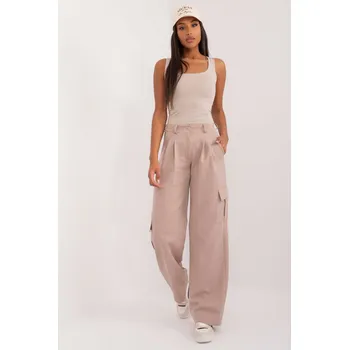 Dámské kalhoty Lakerta Kalhoty Power flow béžové Velikost: 42