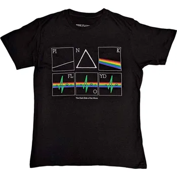 Pink Floyd Prism Heart Beat Black XL Tričko