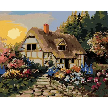 zuty Zuty - Malování Podle Čísel - Pohádková Chaloupka, 40X50 Cm, Plátno