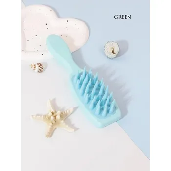 Masážní přístroj Silikonový masážní kartáč na vlasy s dlouhou rukojetí | péče o vlasy - shoubingXTS-lv