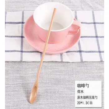 Příbor Dřevěná lžička na čaj - Lotusová - 01