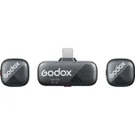 Bezdrátový mikrofon Godox Cube SL Kit2, 1x Lightning přijímač a 2x vysílač