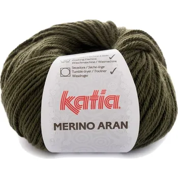 Příze Katia Merino Aran 48 Medium Green Pletací příze