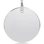 Lillian Vassago Přívěsek placička z bílého zlata LLV82-GP012W