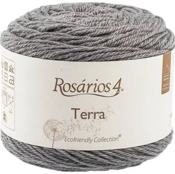 Příze Rosários 4 Terra 07 Dark Grey Pletací příze