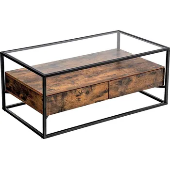 Konferenční stolek Skleněný konferenční stolek v průmyslovém designu