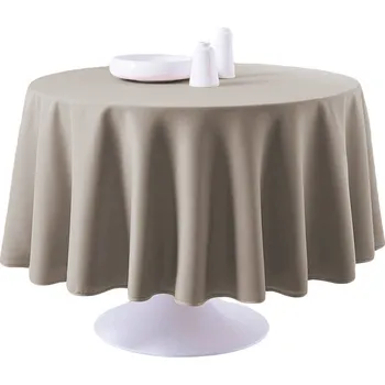 ubrus Today Kulatý ubrus OVA, béžový, 180 cm