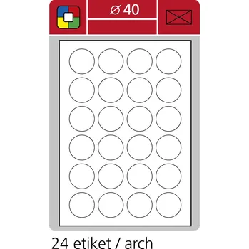 Speciální papír etikety samolepící kulaté 40mm